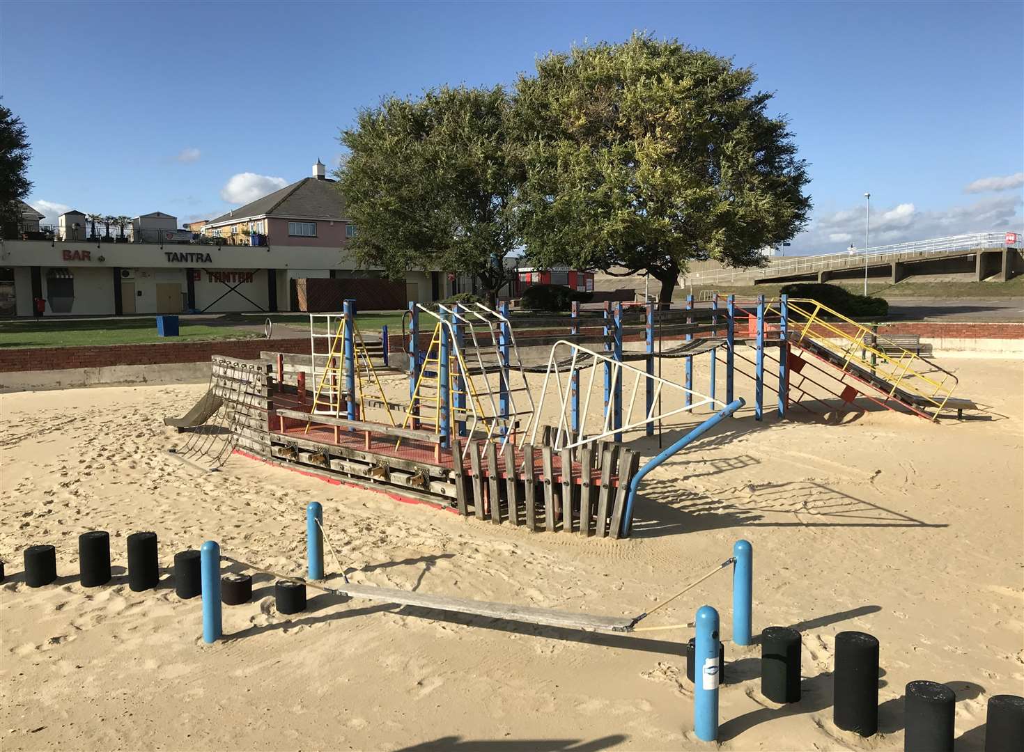 The 30-year-old galleon at Beachfields sandpit, Sheerness