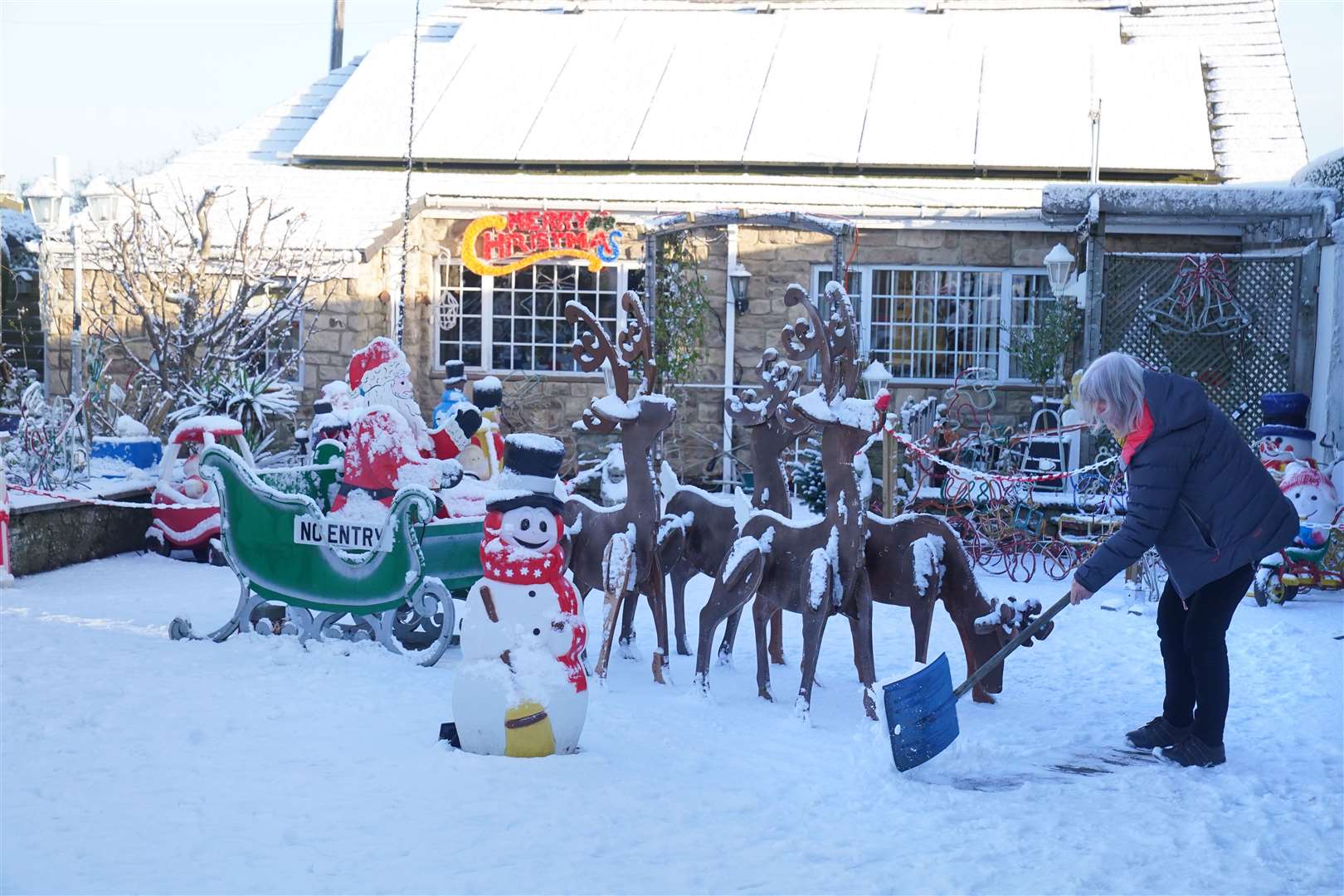 Parts of the UK are being hit by freezing conditions (Owen Humphreys/PA)