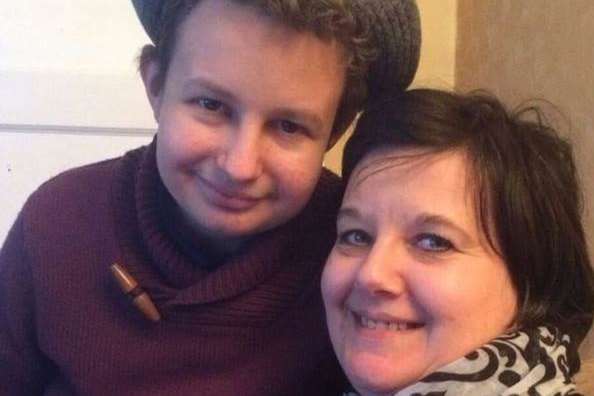 Jake Elphick Cox and his mum Davina