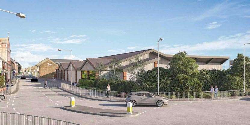 What Aldi in East Street, Sittingbourne could look like if plans are approved. Picture: Aldi