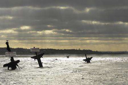 The wreck of the American cargo ship SS Richard Montgomery (picture by Barry Crayford)