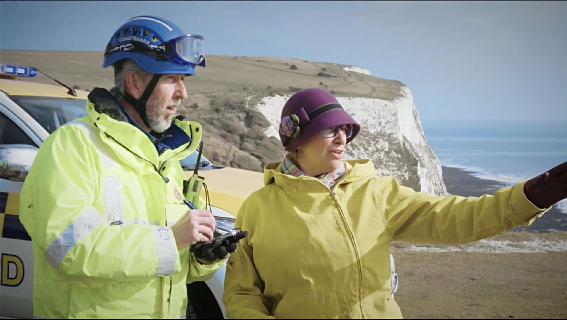 Scene from the new Coastguard 999 promotional film. Picture: Maritime & Coastguard Agency