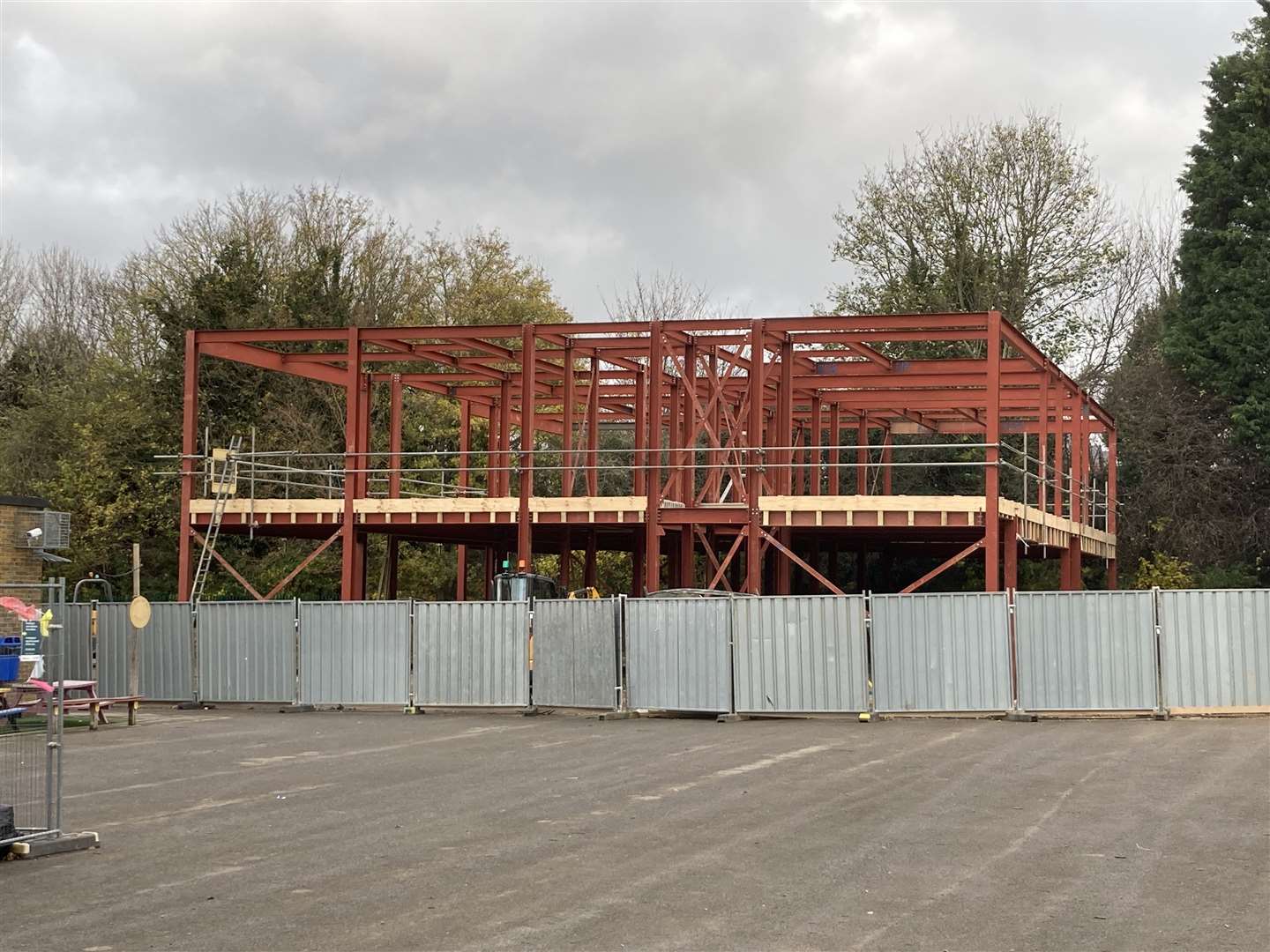 Extension being built at Sunny Bank Primary School, Murston. It should be ready by September 2022