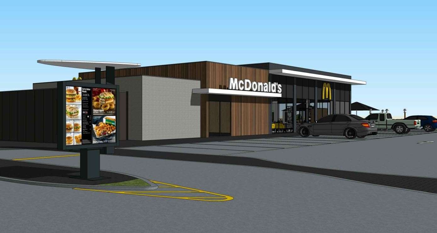 How the Chart Road McDonald's could look