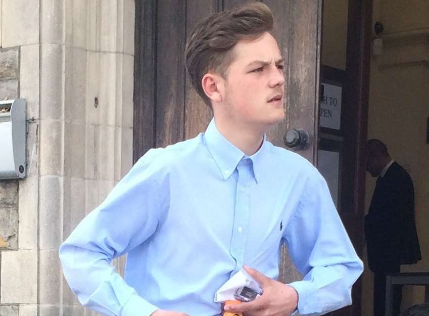 Jack Murphy outside Maidstone Magistrates' Court