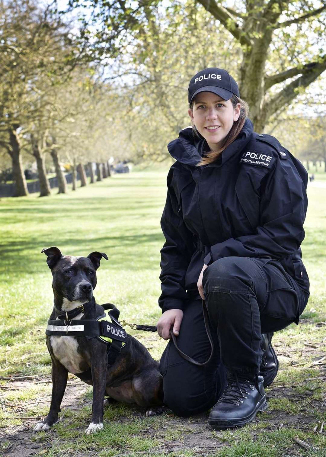 Roxy and her partner, Pc Camilla Carter (Thames Valley Police/PA)