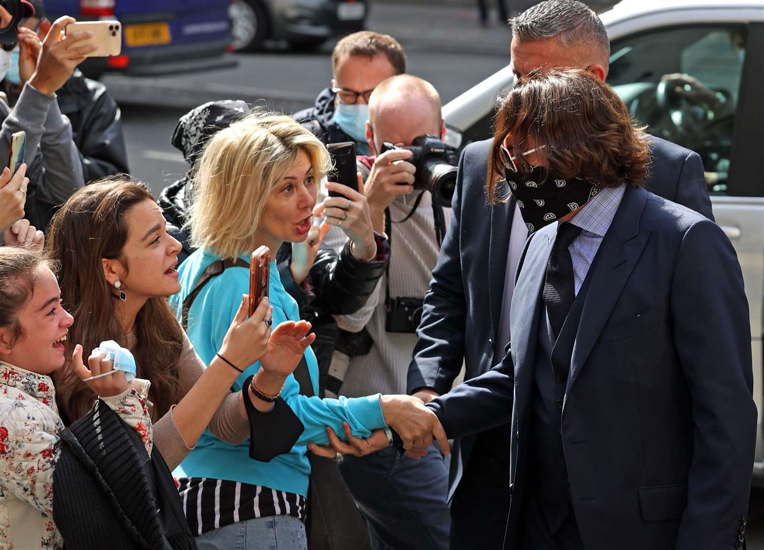 Johnny Depp arrives at the High Court in London (Yui Mok/PA)