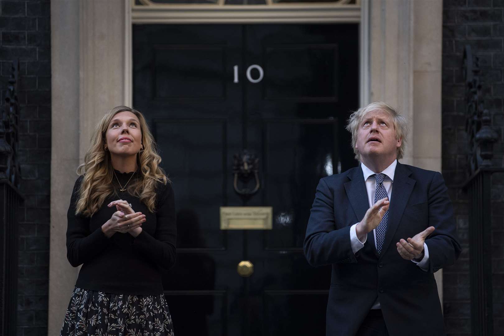 Boris Johnson and Carrie Symonds live in the flat above No 11 Downing Street (Victoria Jones/PA)