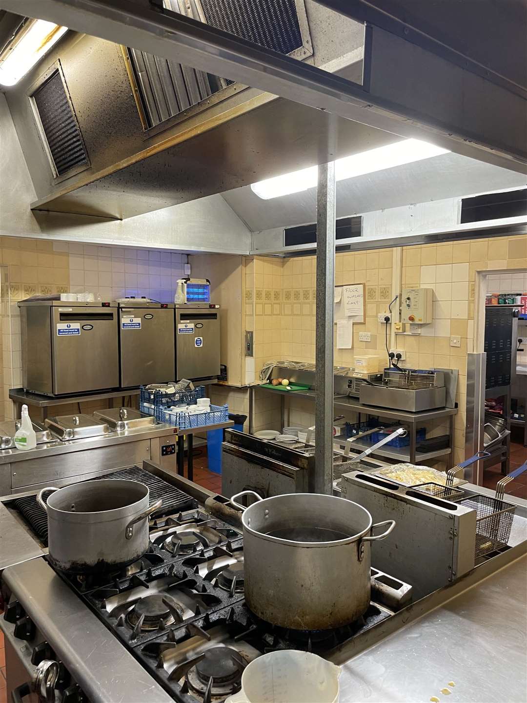 The kitchen at the Royal Victoria and Bull Hotel. Picture: Andy Purkis