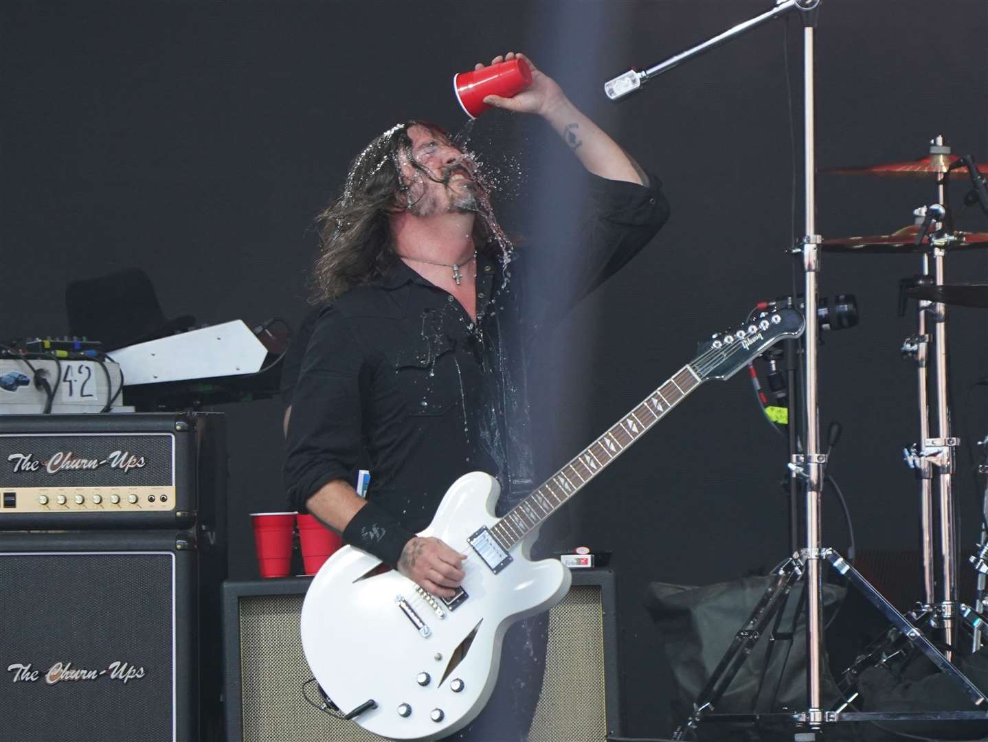 The Foo Fighters, performing under the name The ChurnUps (Yui Mok/PA)