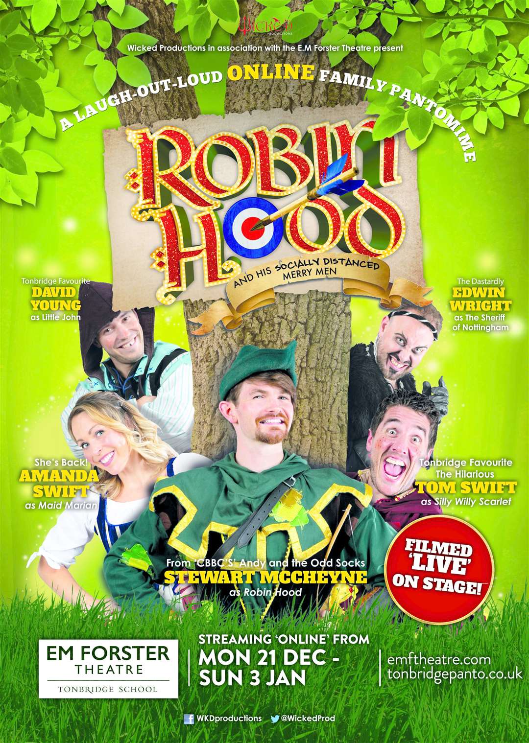 Robin Hood at the EM Forster Theatre, Tonbridge will be online