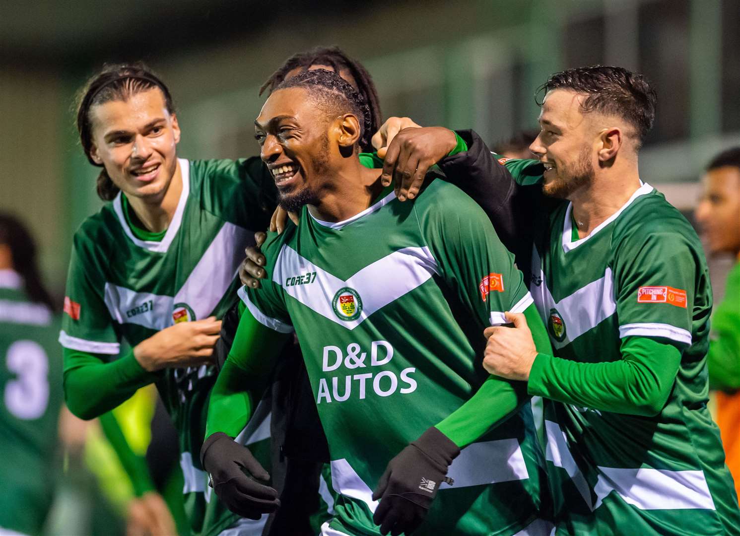 Gil Carvalho, celebrating his injury-time winner against Burgess Hill, has left Ashford for Ramsgate. Picture: Ian Scammell