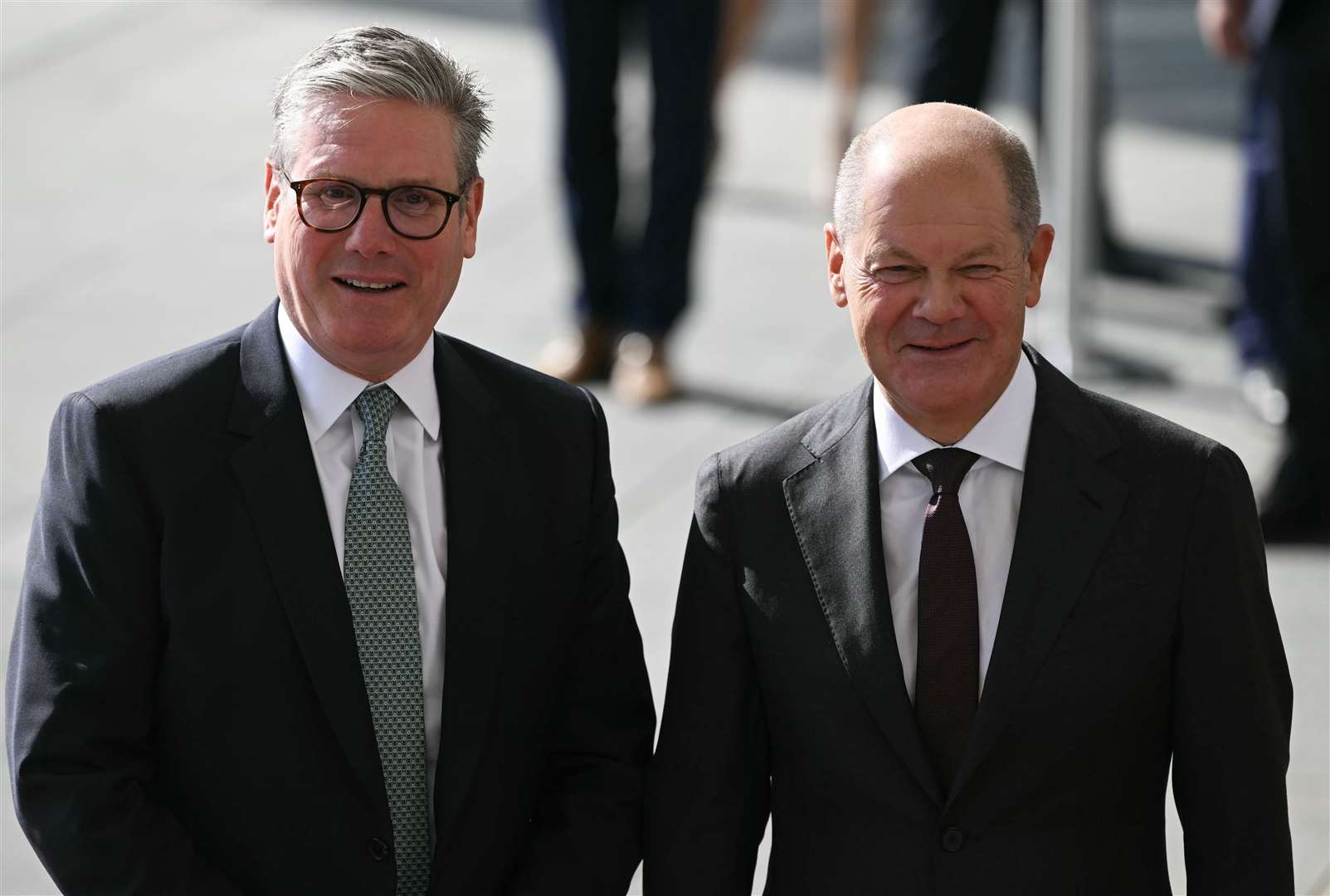 The Prime Minister met with German Chancellor Olaf Scholz in Berlin on Wednesday (Justin Tallis/PA)