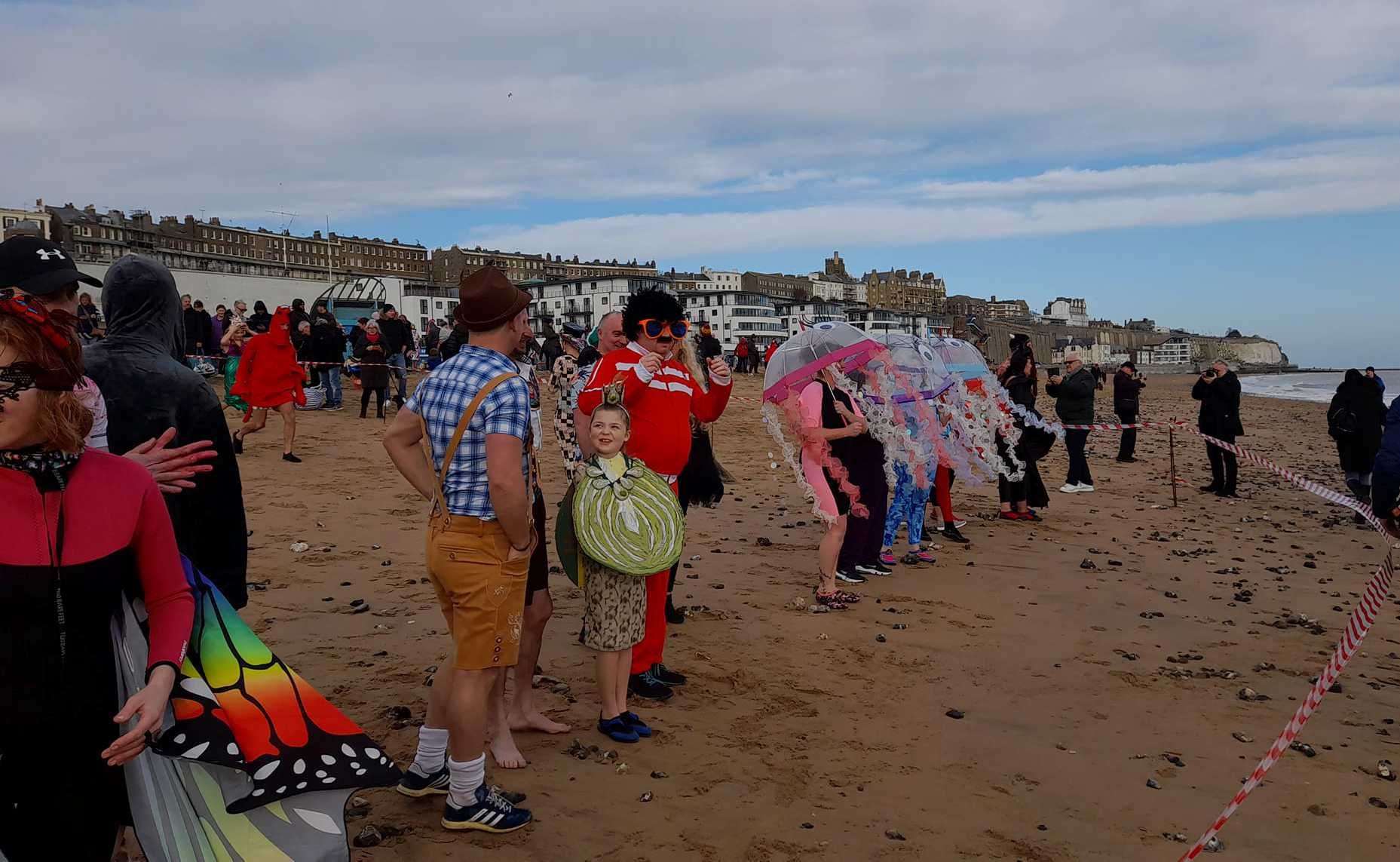 Ramsgate New Year's Day Dip was warned against going ahead by the RNLI. Picture: Ramsgate New Year's Day Dip