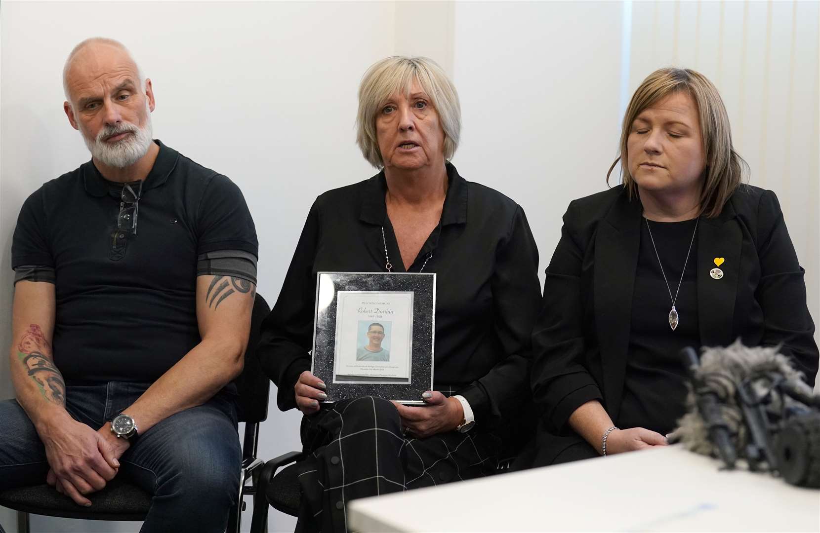 Bereaved families met Lord Brailsford on Tuesday (Andrew Milligan/PA)