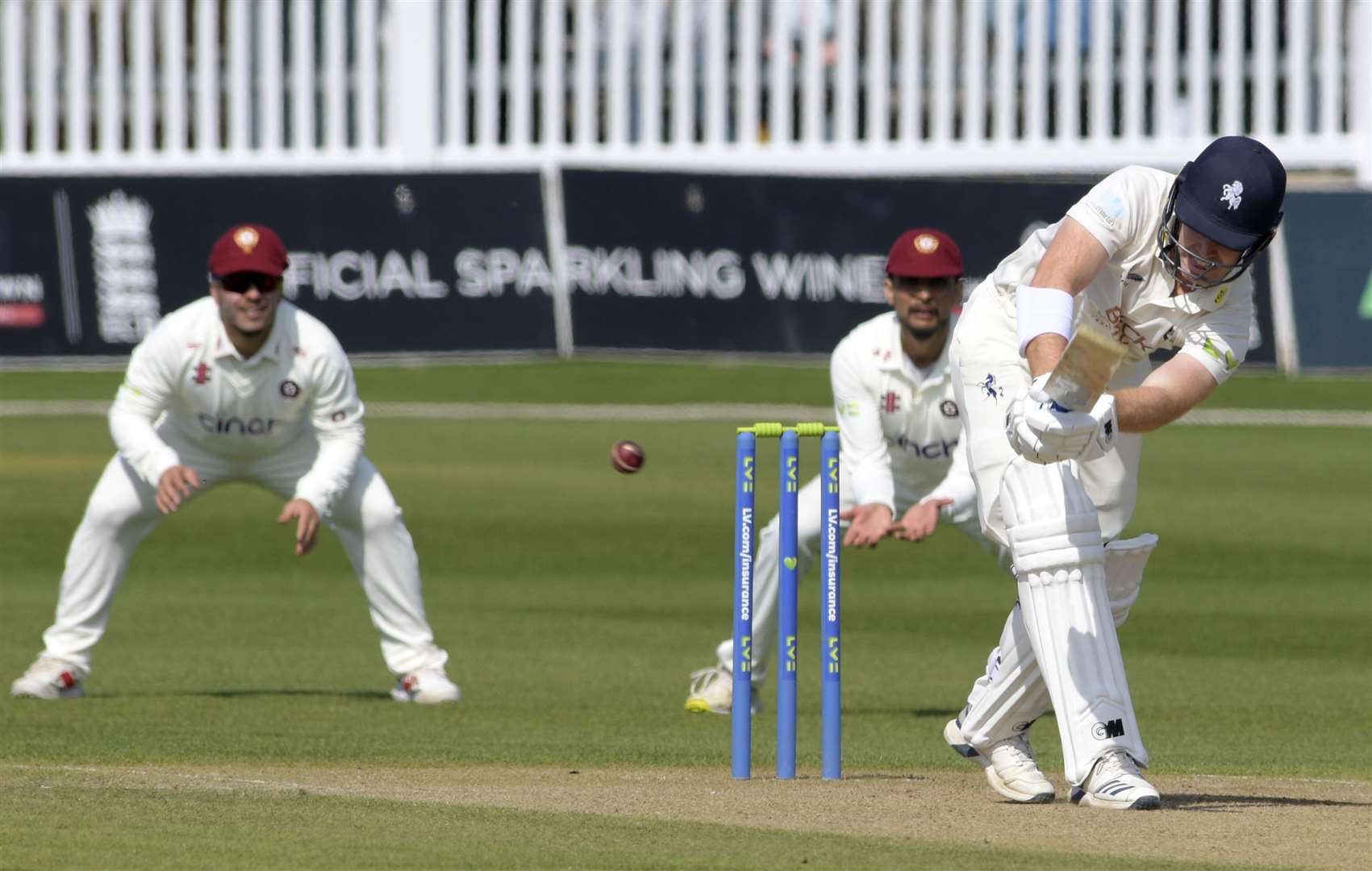 Ben Compton building his innings nicely on the way to an unbeaten 114. Picture: Barry Goodwin