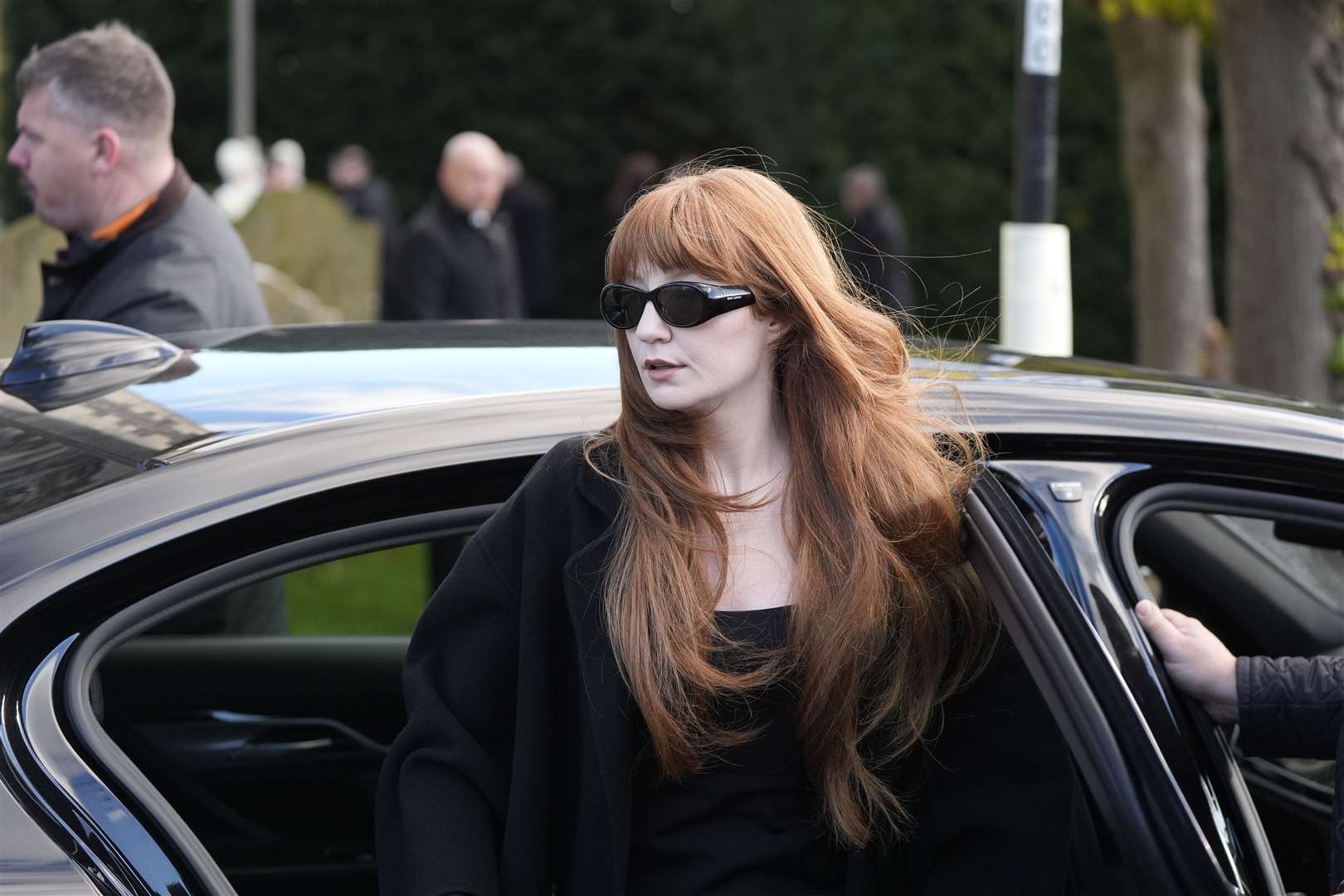 Nicola Roberts arrives ahead of the funeral service for One Direction singer Liam Payne (Andrew Matthews/PA)