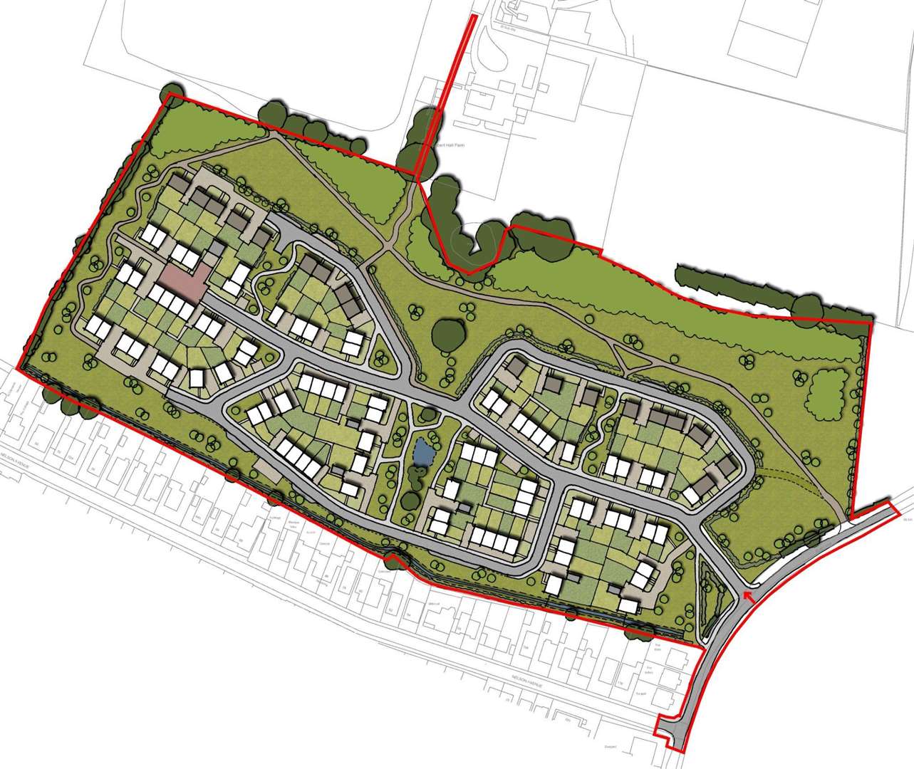 Plans for houses west of Elm Lane, Minster, Sheppey