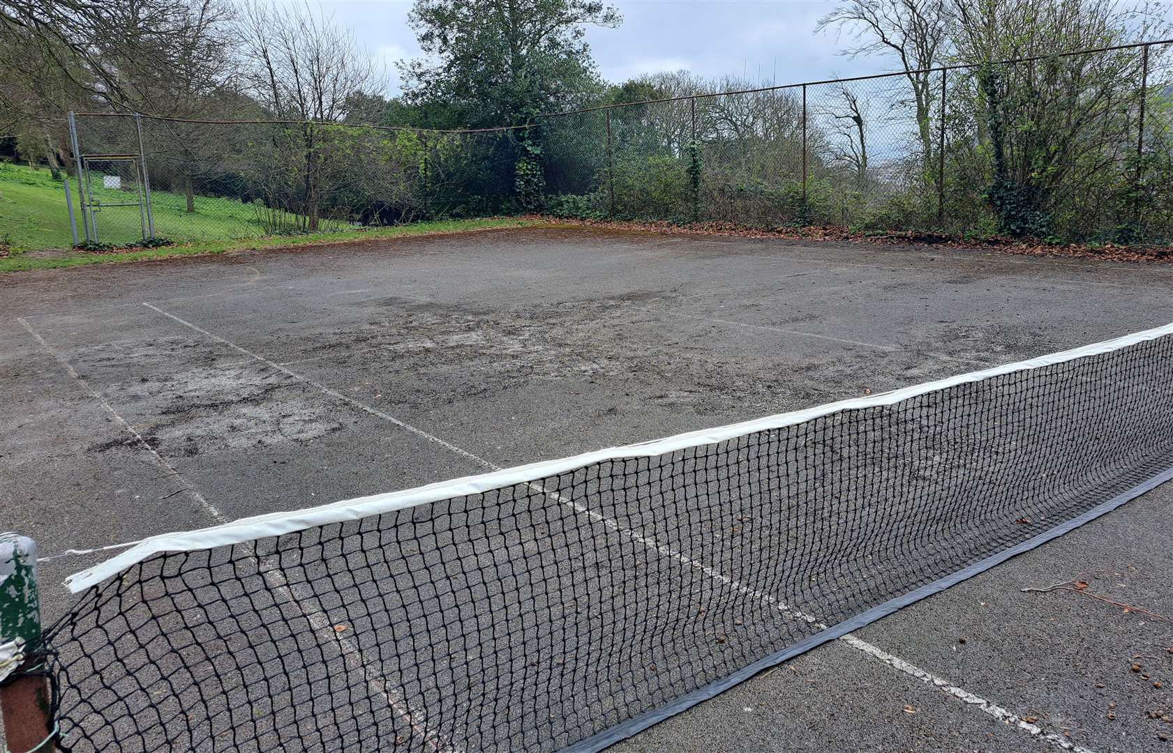 A new perimeter fence and gate are part of the improvements proposed for the tennis courts at Connaught Park