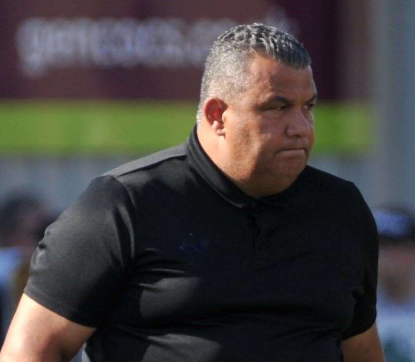 Maidstone United manager Hakan Hayrettin Picture: Steve Terrell