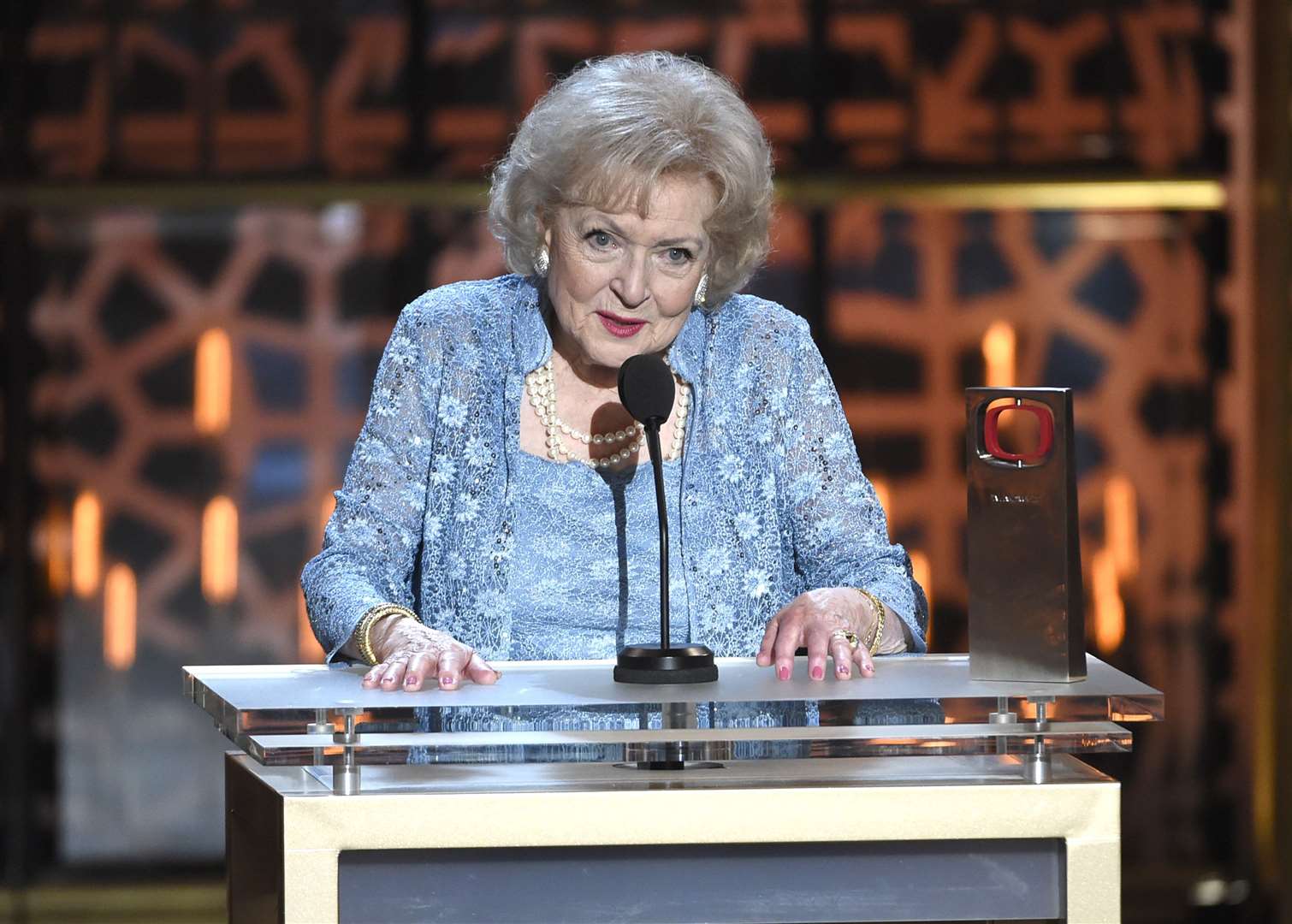 The veteran actress died less than a month before her 100th birthday (Chris Pizzello/AP)