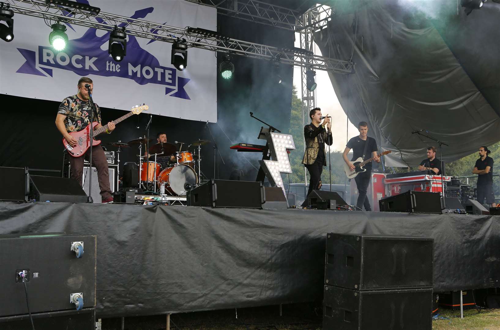 The Killers tribute band playing last year's Rock The Mote festival at Mote Park in Maidstone. Picture: Andy Jones