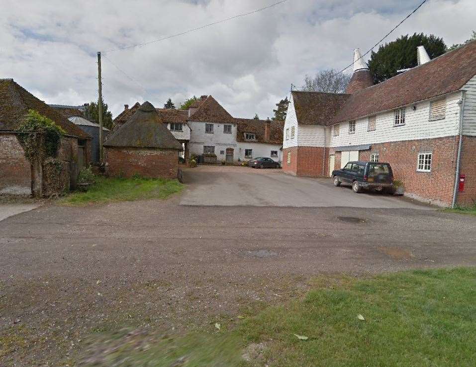 The tragic accident occurred on Garrington Farm in Littlebourne, near Canterbury. Pic: Google