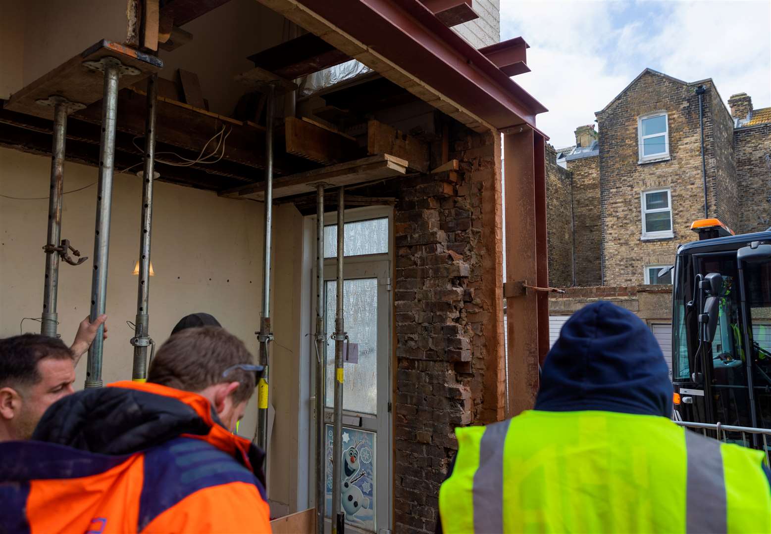 Once removed, the entire exterior wall of the house needed replacing. Picture: Ed Strickland/Red 8 Gallery