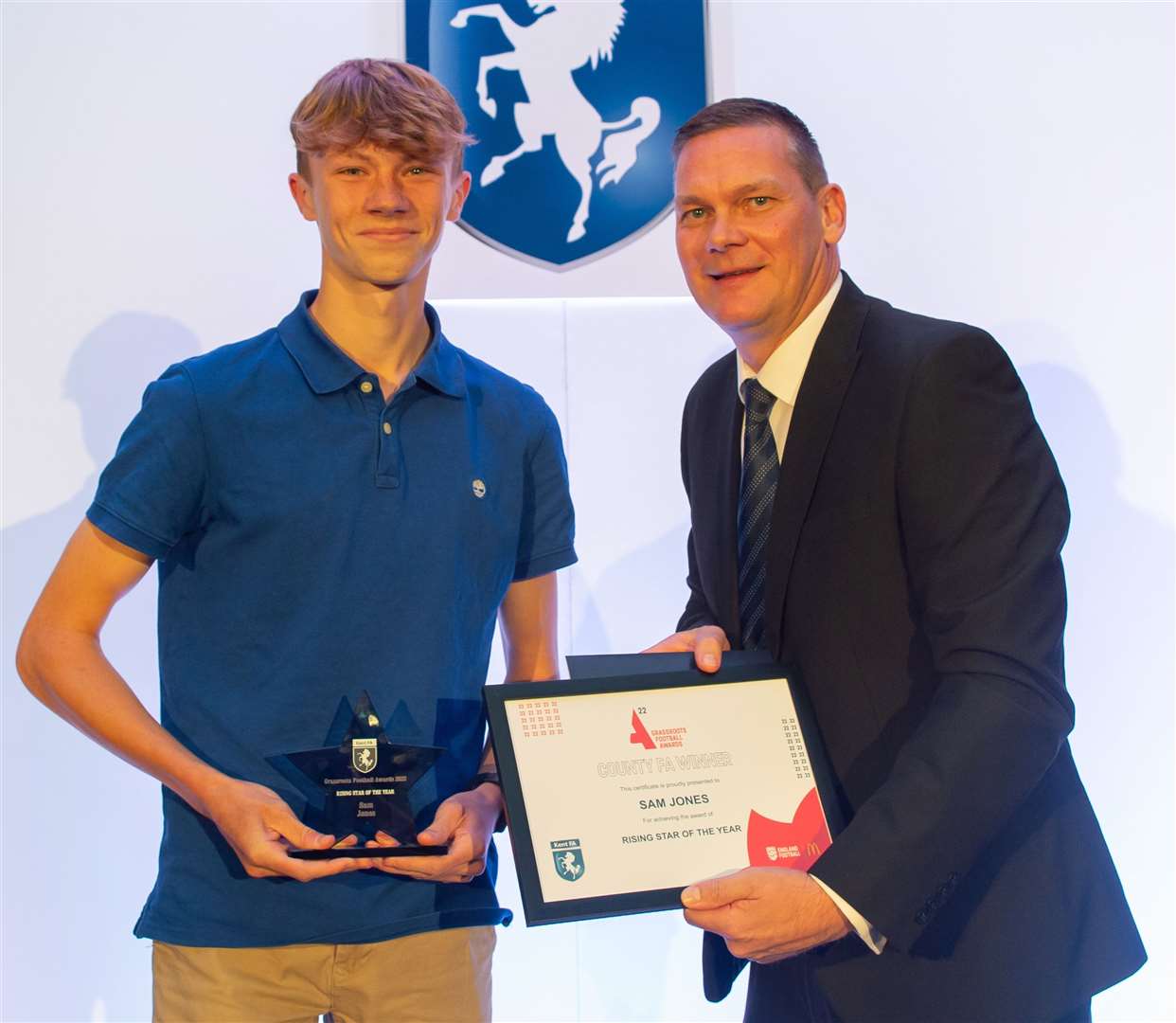 Sam Jones, Rising Star of the Year. Picture: Kent FA