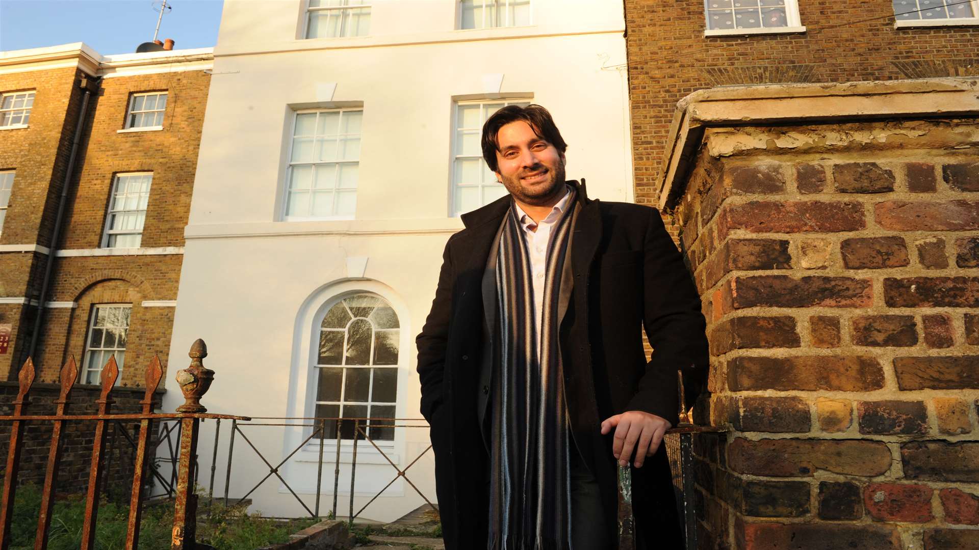 Shahan Lall with one of his properties in New Road, Chatham