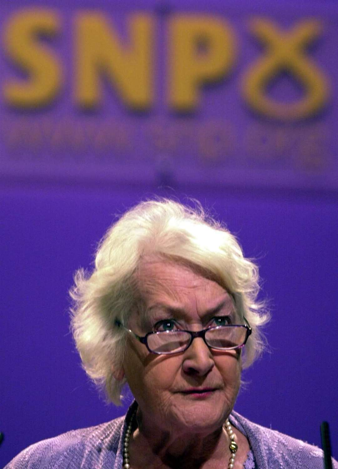 Mrs Ewing at the SNP conference in 2003 (PA)