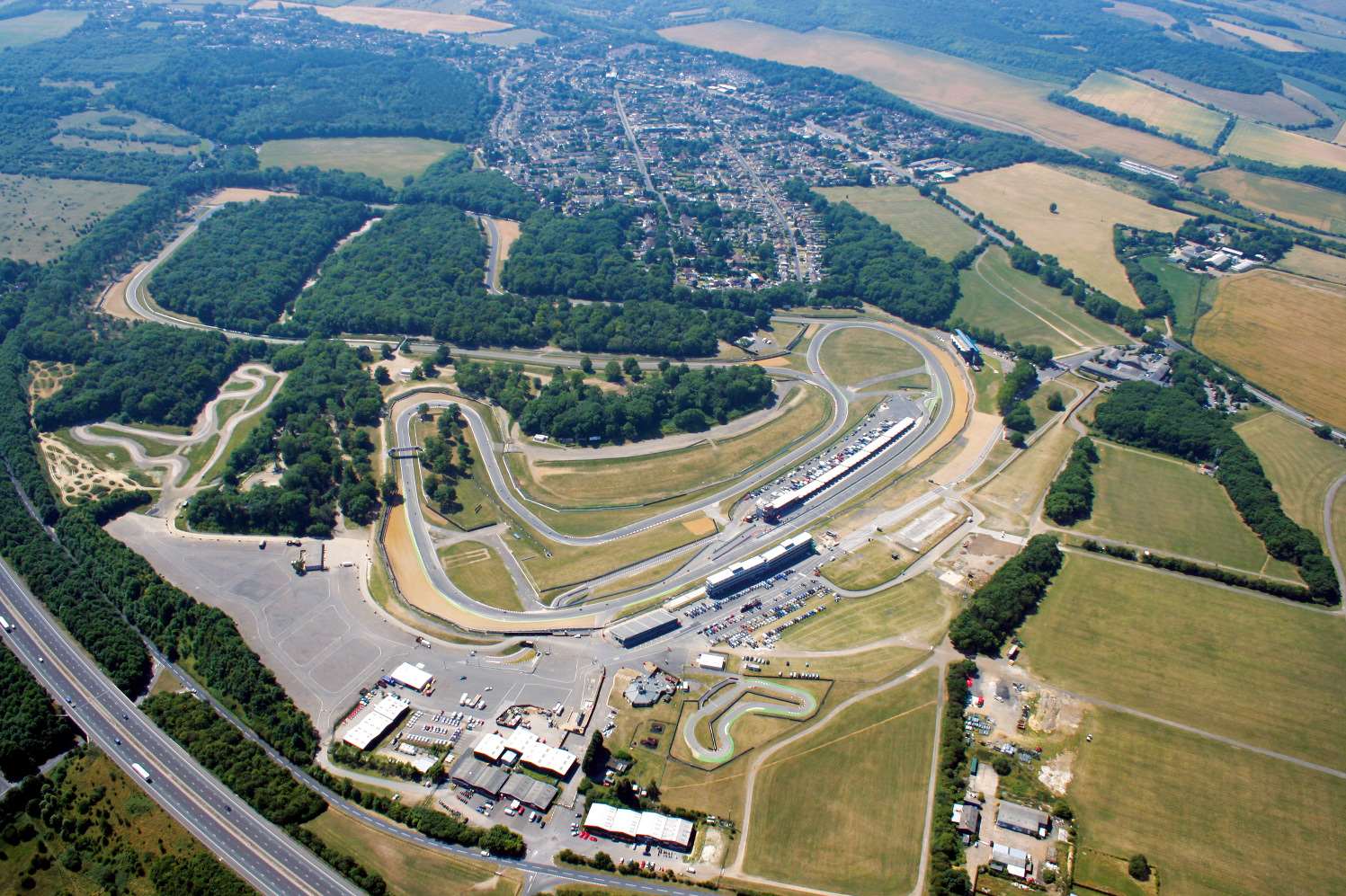 The race circuit from above