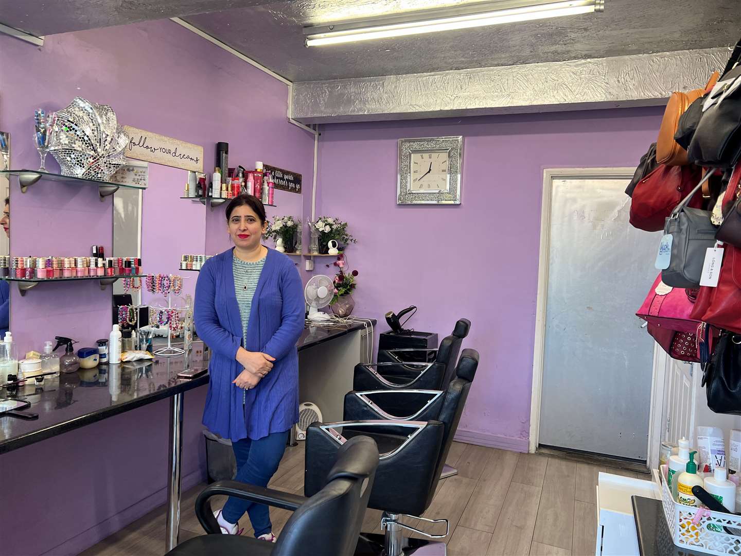 Faiza Sidtiqua inside Beauty Bells in Sheerness. Picture: Megan Carr