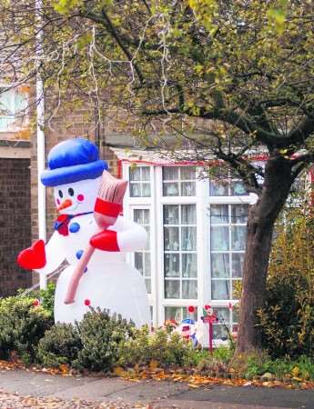 The Watson family's home - ready for Christmas