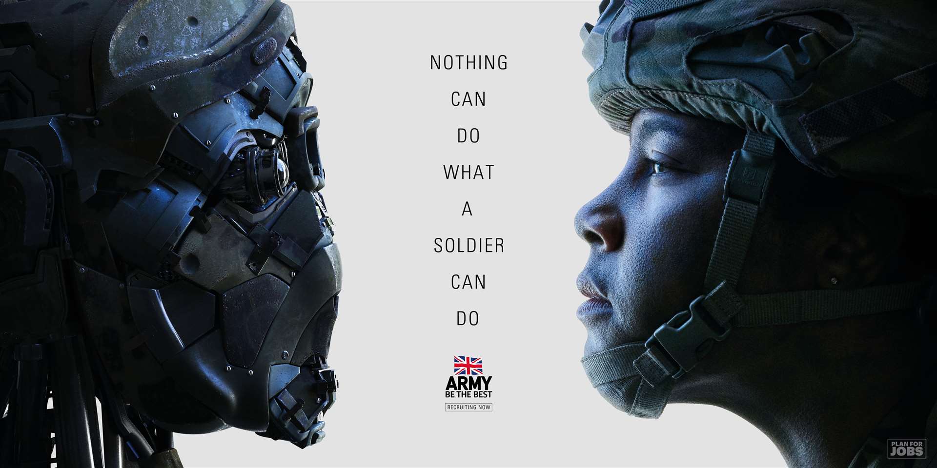 The latest recruitment advertising campaign featuring robots (British Army/PA)