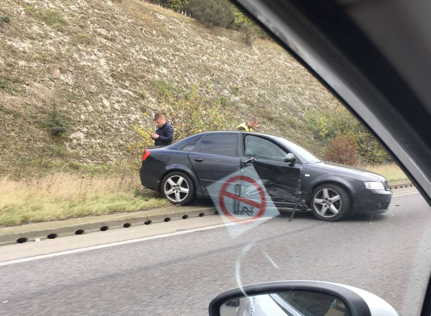 The crash on the A249