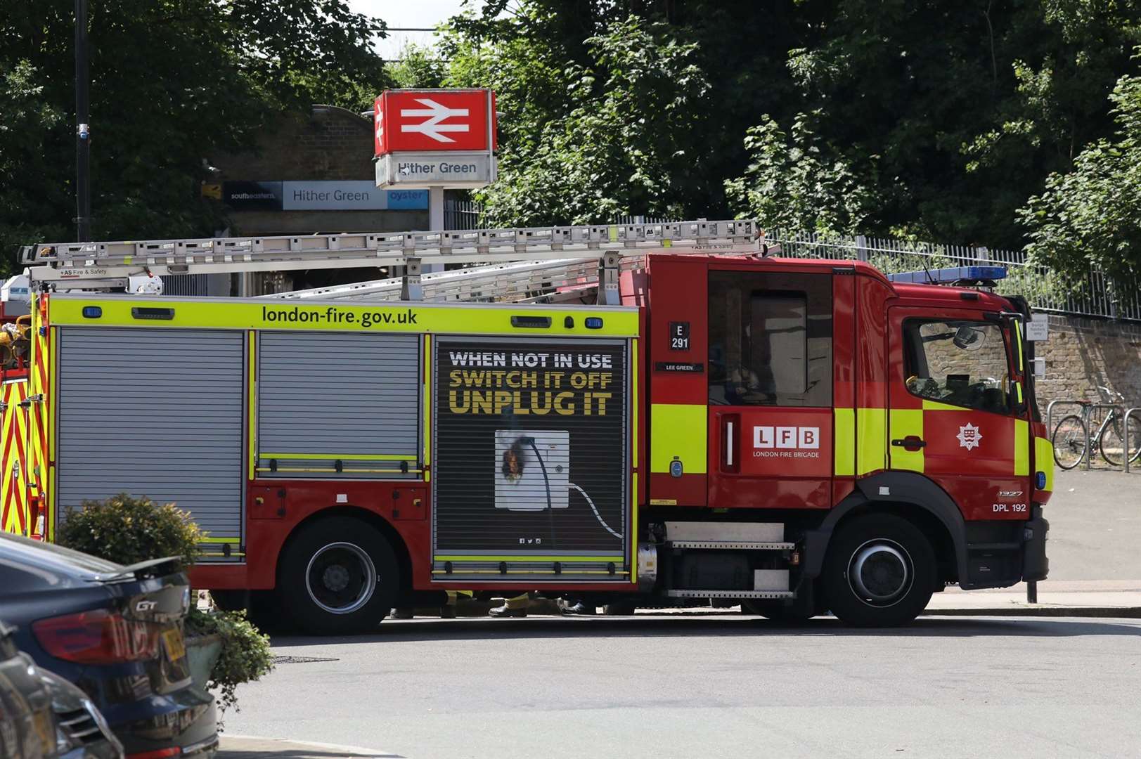 The emergency services have been called to Hither Green railway station. Picture: UKNIP