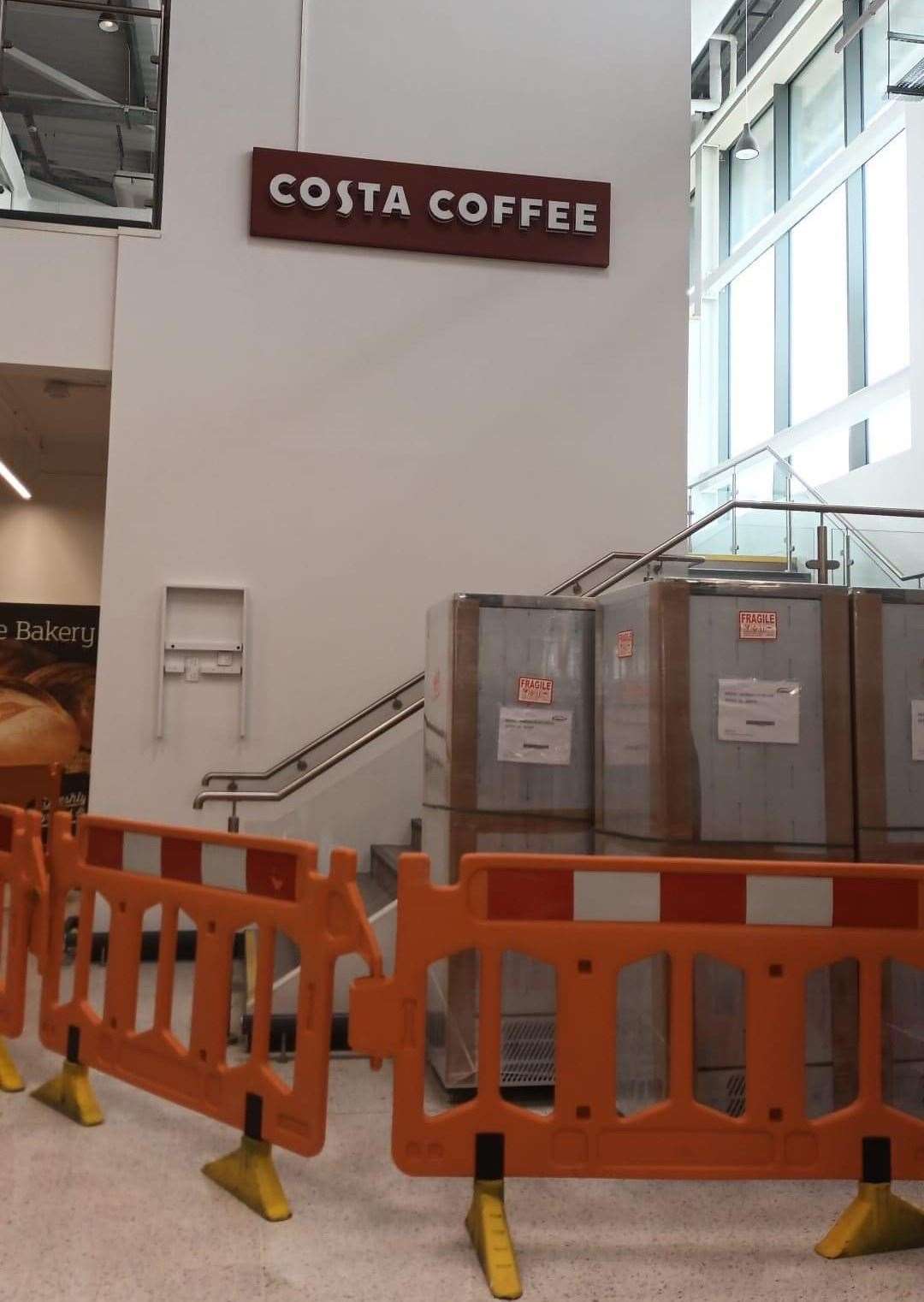 Costa Coffee is getting ready to open at Sainsbury's in Herne Bay