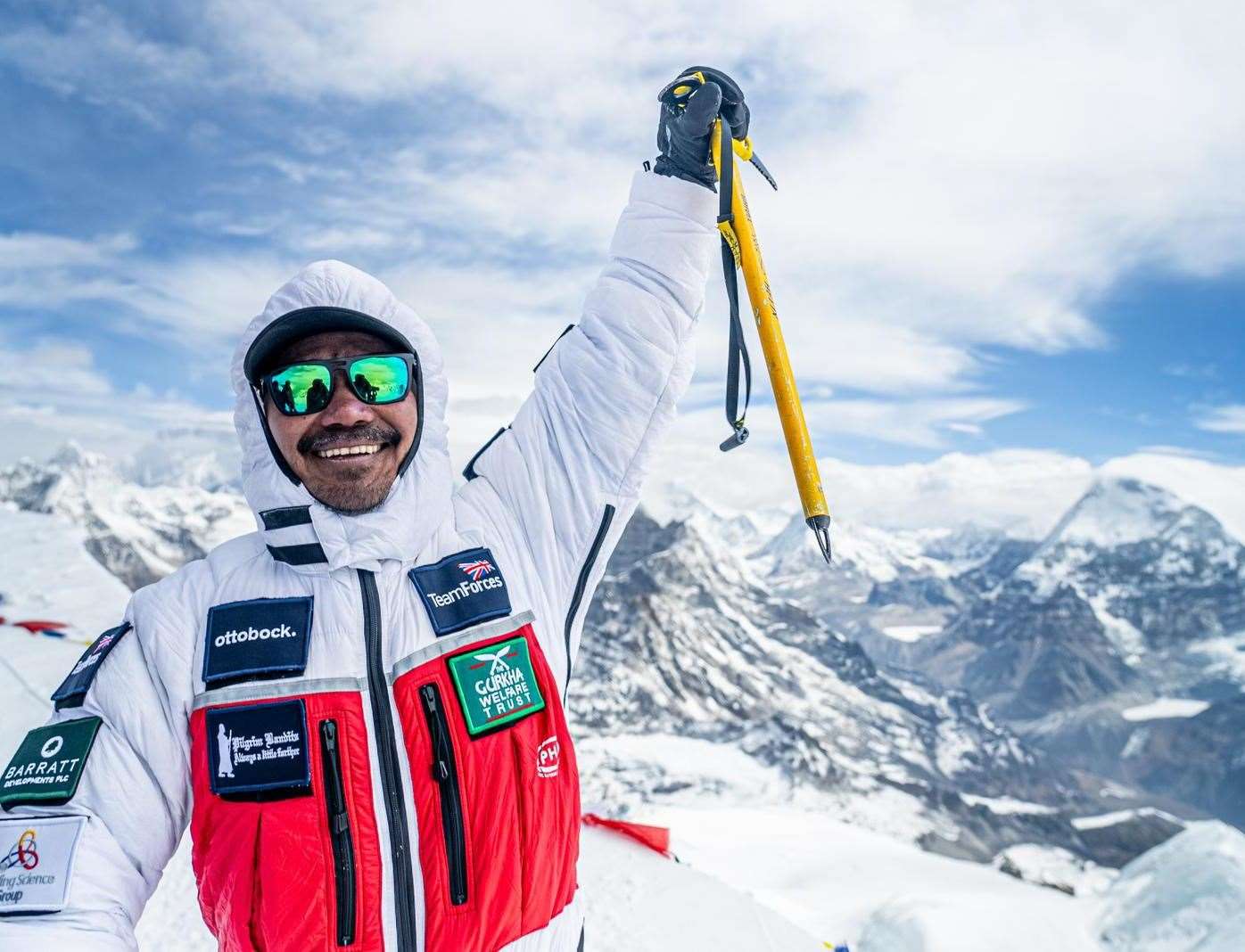 Hari Budha Magar during his expedition to the top of Mount Everest. Pics: Abiral Rai