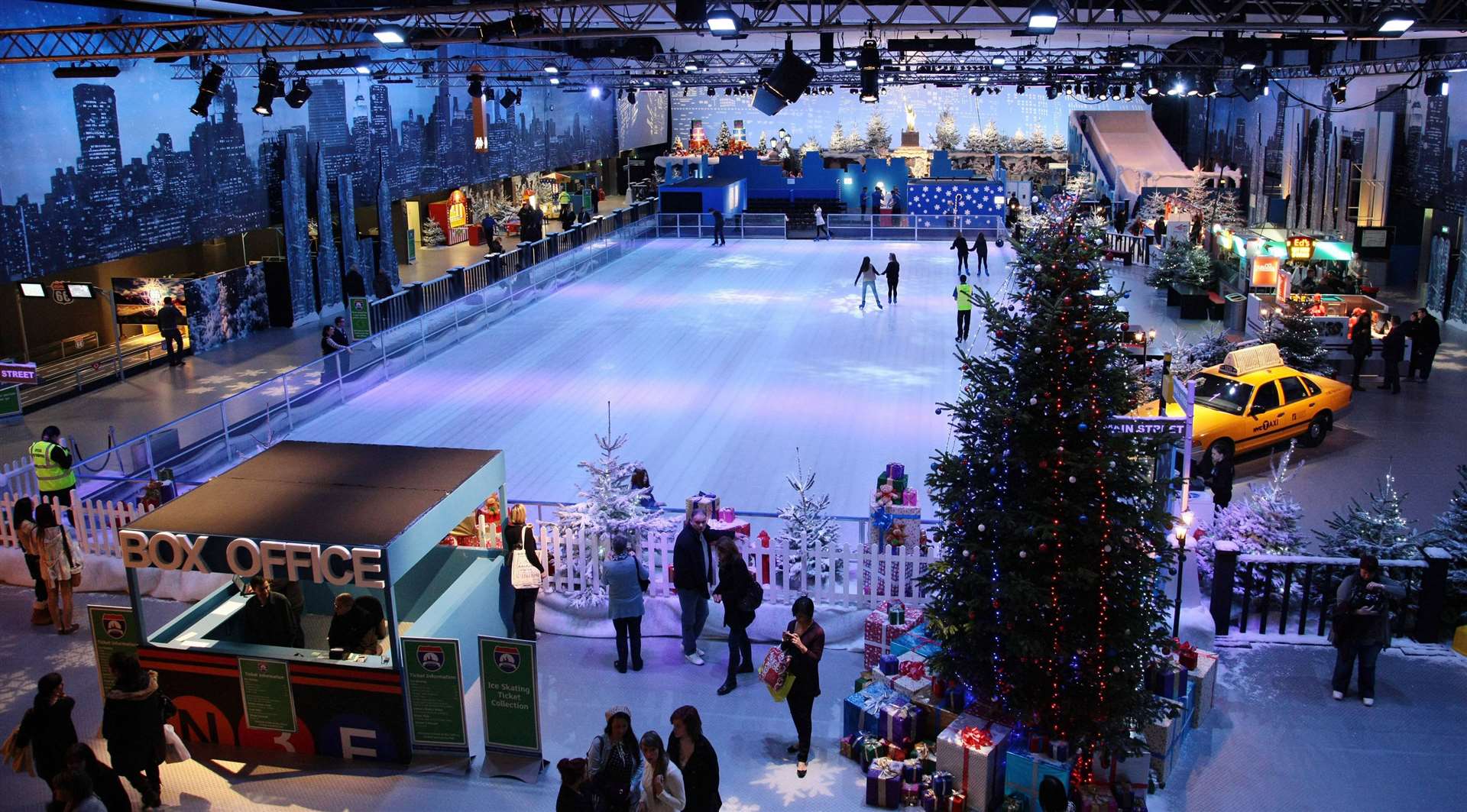 Ice skating is on into the New Year Pictrue; Hugo Philpott/PA