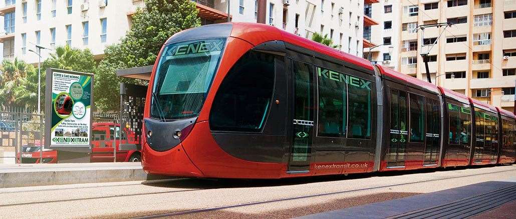 An artist's impression of how the trams might look