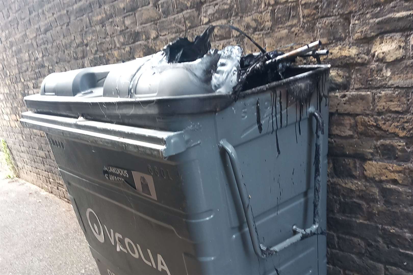 Sheila said the bin smelt like a "dead body". Picture: Sheila Sulley