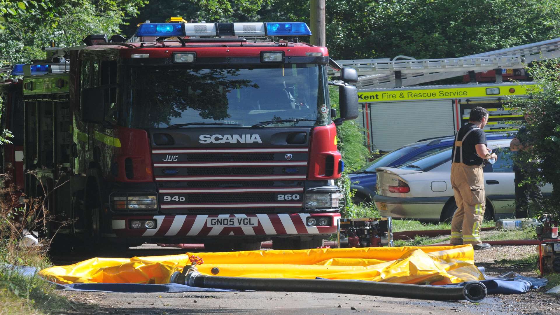 Big fire in Hurst Lane, in Charing. Picture: Wayne McCabe