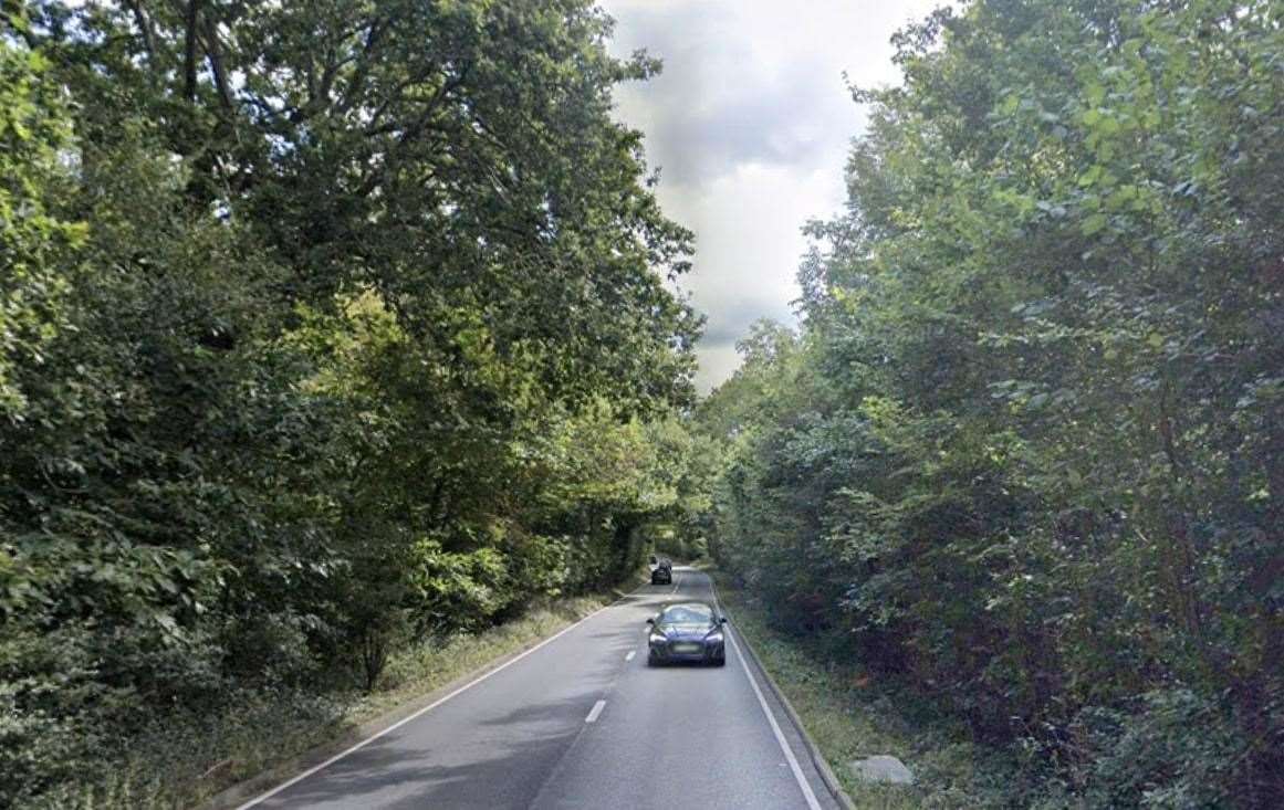 There are severe delays on the A21 due to a two-car crash. Picture: Google Maps