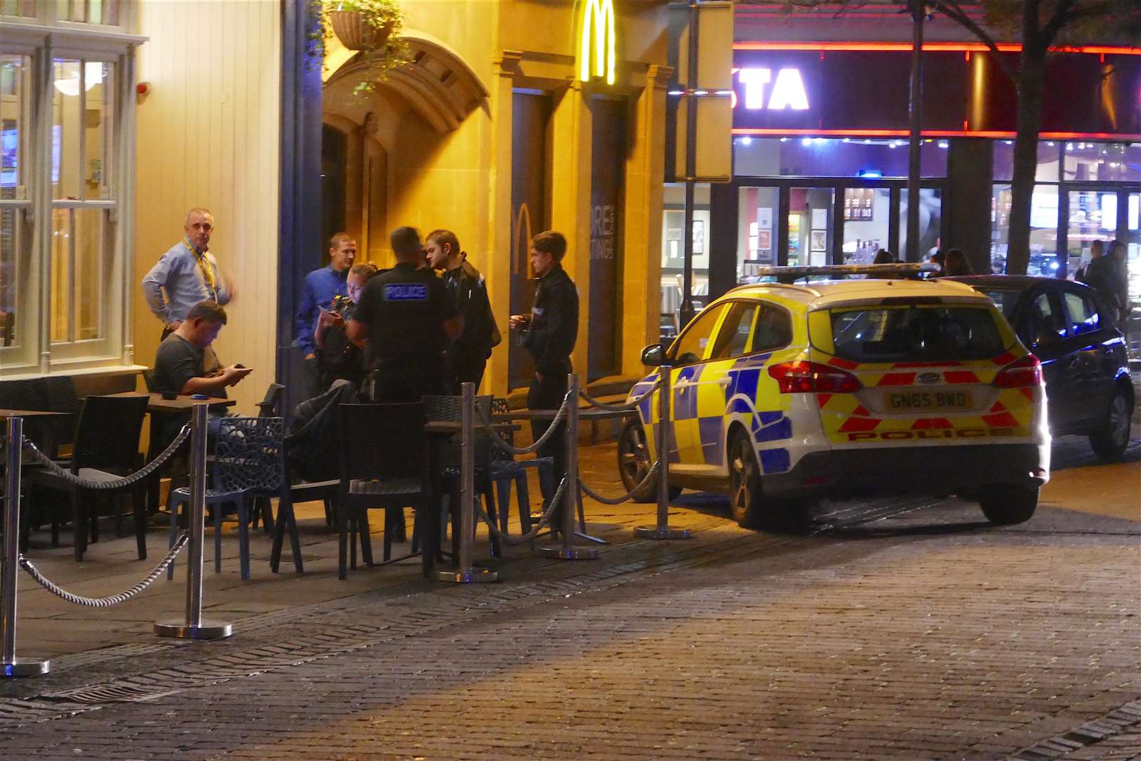 Police were called to The Robert Pocock last night after a man was attacked by thugs