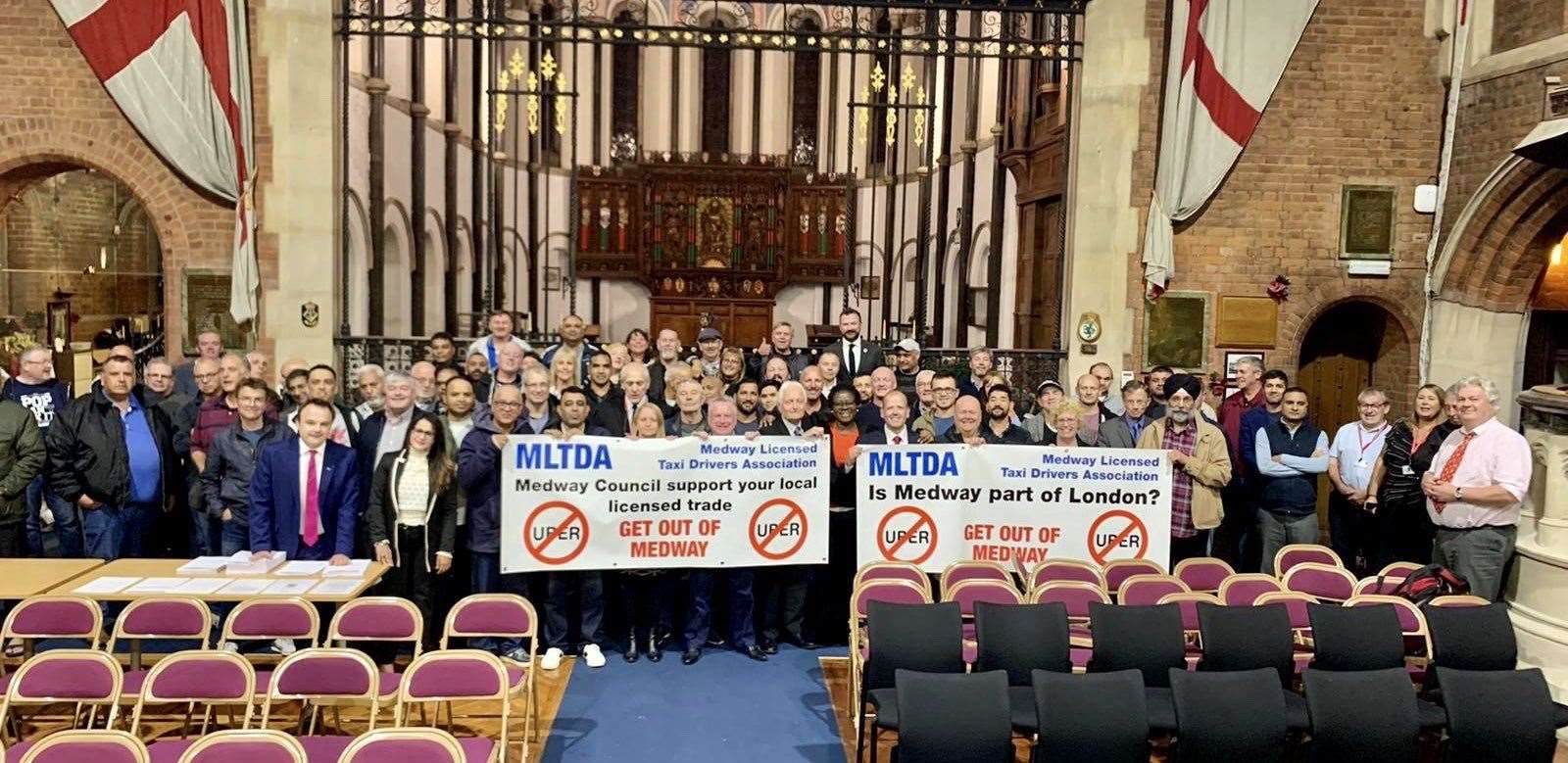 Medway Licensed Taxi Drivers Association and the Labour councillors at full council. @CllrDanMcD (19105049)