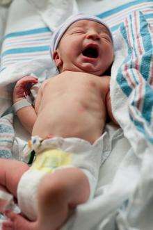 File picture of newborn baby. Picture: Cameron Whitman, Getty images