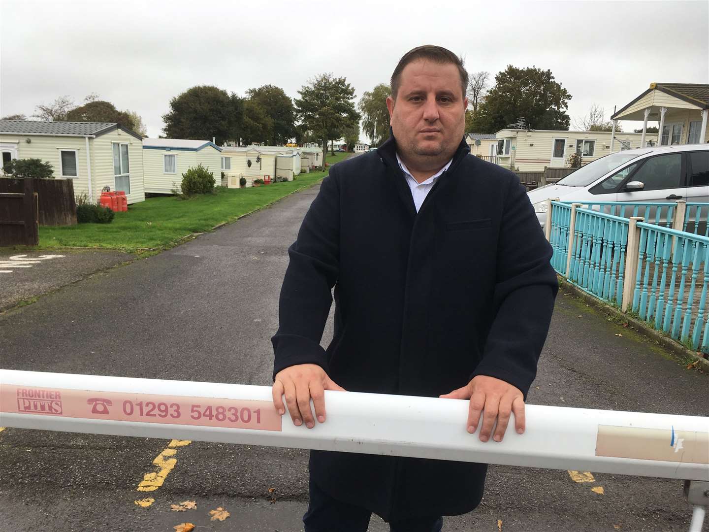 New owner Henry Cooper at Elmhurst Caravan Park, Second Avenue, Eastchurch