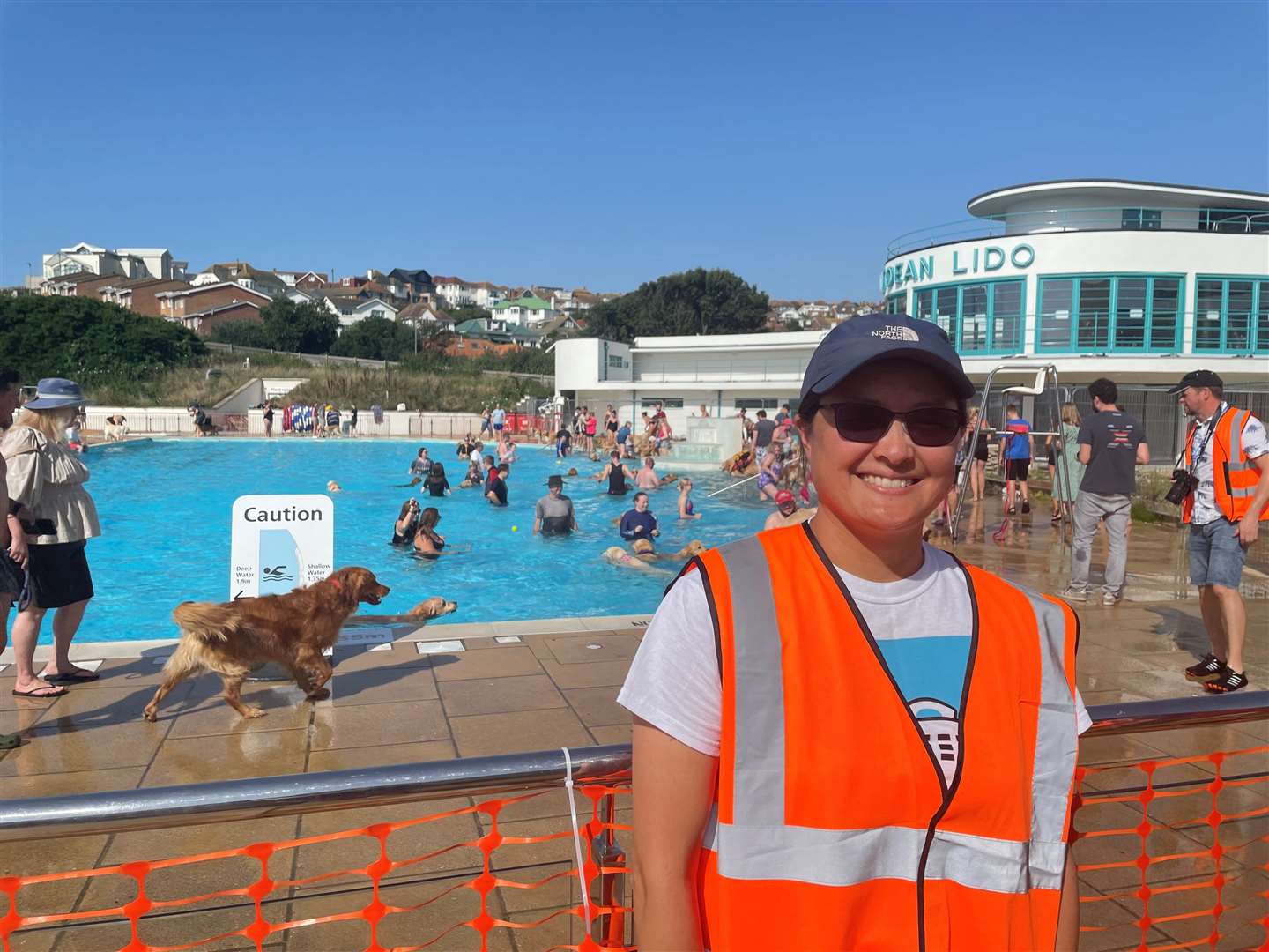 Eia Andersen travelled from Denmark to volunteer at the event (Anahita Hossein-Pour/PA)