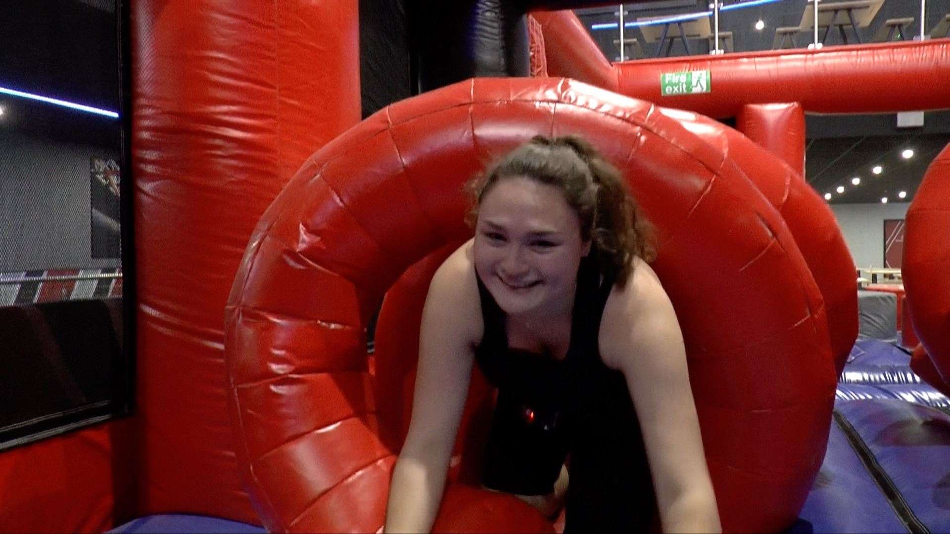 Megan at Ninja Warrior UK in Chatham